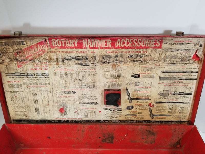 Milwaukee Rotary Hammer All Metal Collectable Tool Box