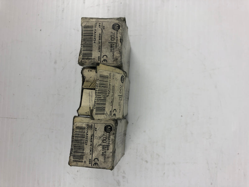 Allen-Bradley 700-HA32Z24 Relay Series D (Lot of 3)