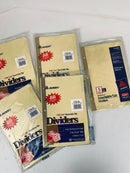 Avery Gold Line Insertable Tab Dividers 5-1/2" x 8-1/2" Lot of 5 Sets CI-209-5C