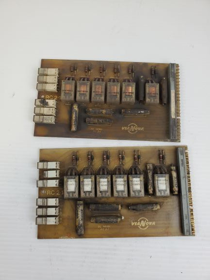 ViaNova RC 2-1 Circuit Board DL 145561 INELCO 7022 (Lot of 2)