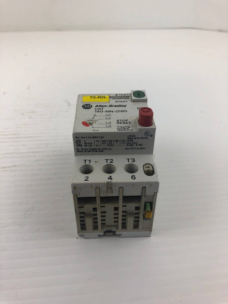 Allen-Bradley 140-MN-0160 Manual Motor Starter Series C