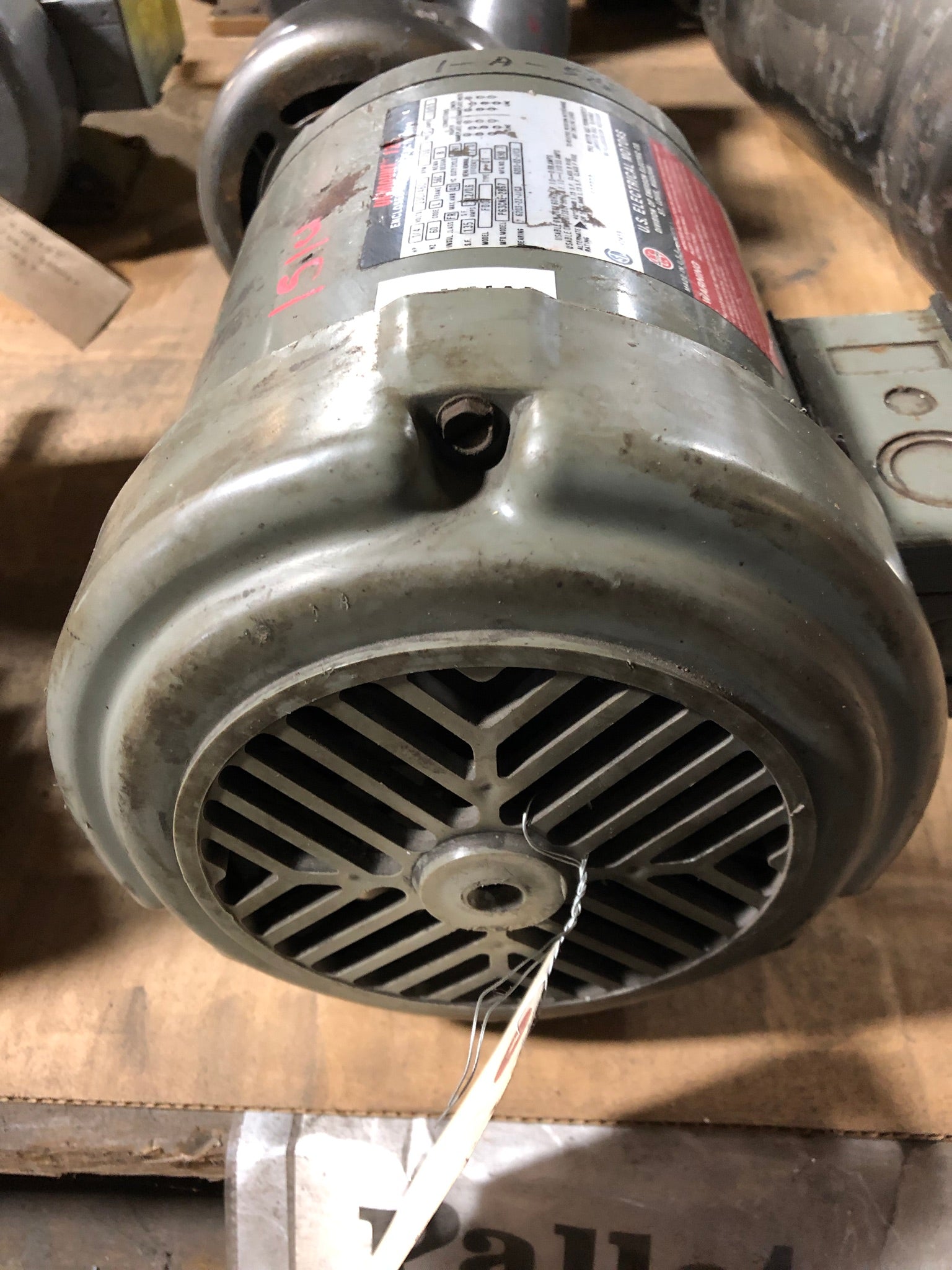 U.S. Electrical P63CNZ-2867 1/4 HP 3 Phase Unimount 125 Motor 1750 RPM