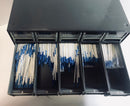 Akro-Mils Steel Cabinet Filled with Stranco Letter Wire Marker Wands
