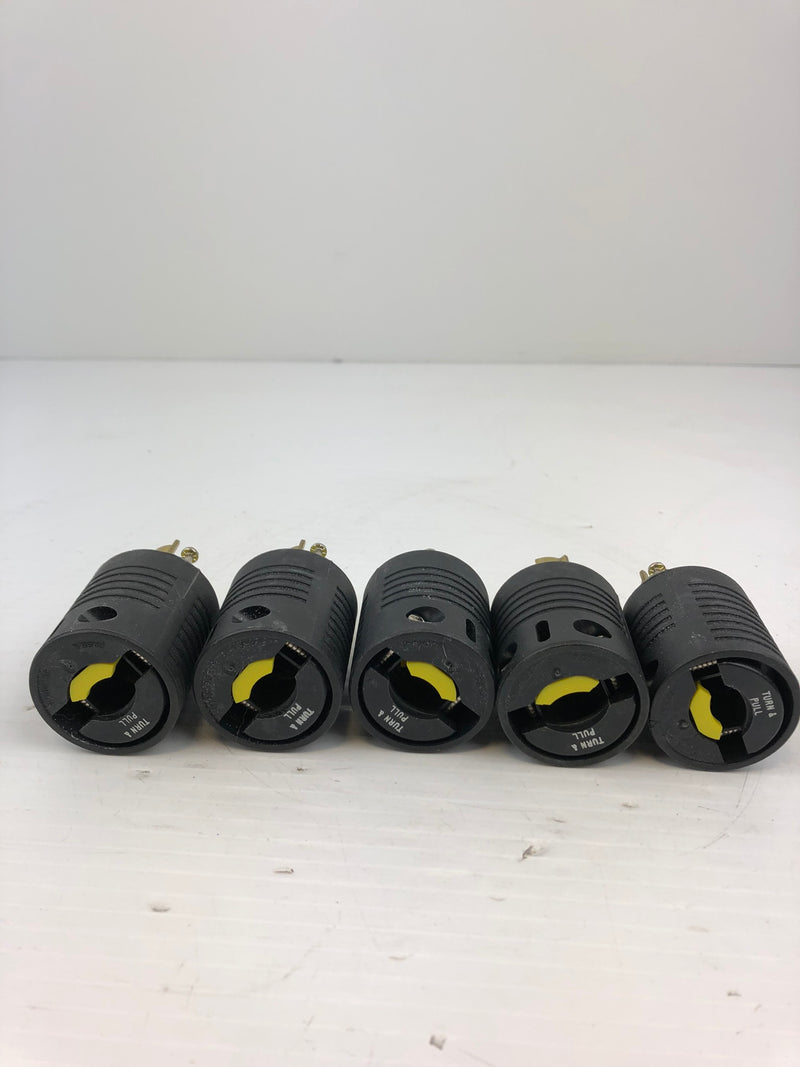 Legrand Pass & Seymour L6-15 Turnlok Plug 15A 250V Lot of 5