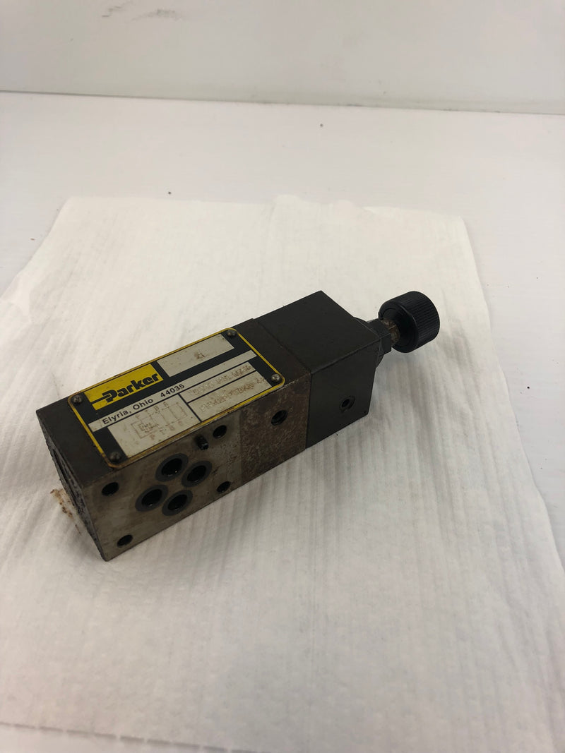 Parker PRM2PP06KN 42 KL Pressure Reducing Hydraulic Valve 5000 PSI Max