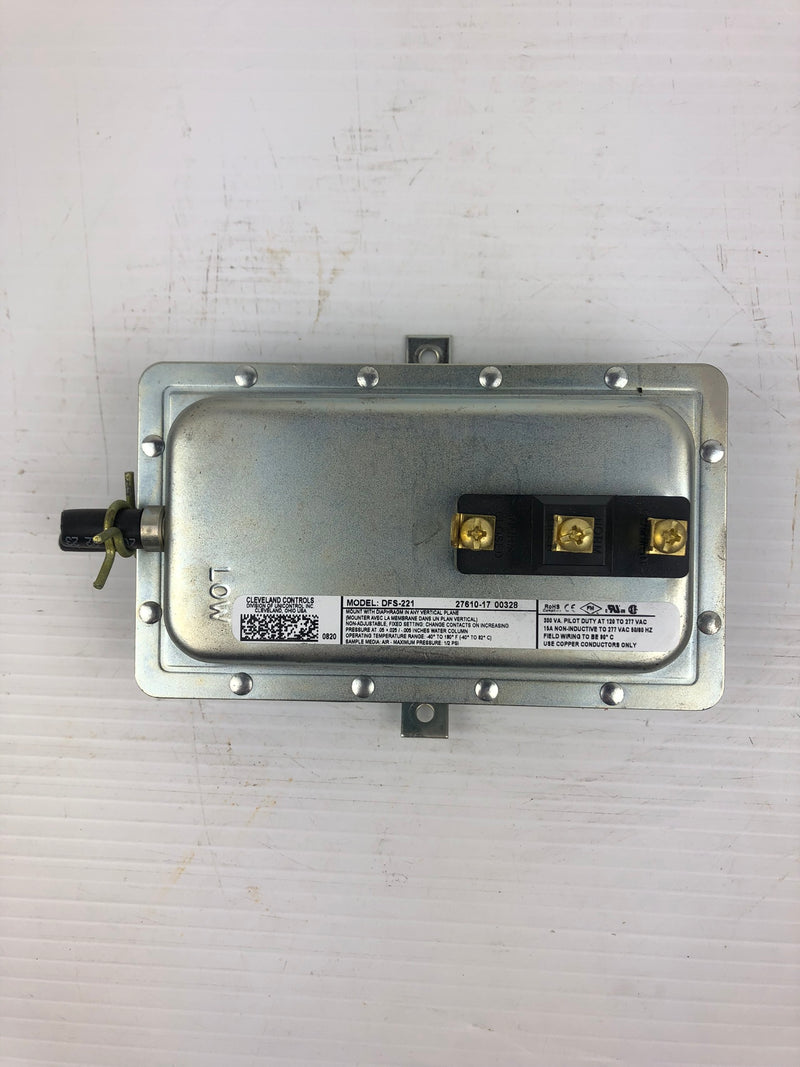 Cleveland Controls DFS-211 Air Pressure Switch 120-277 VAC
