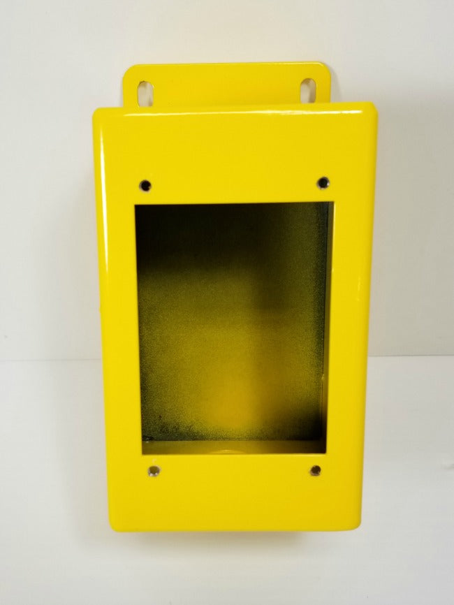 Metal Electrical Enclosure Electronics Box 6-3/8" L x 3" W Safety Yellow