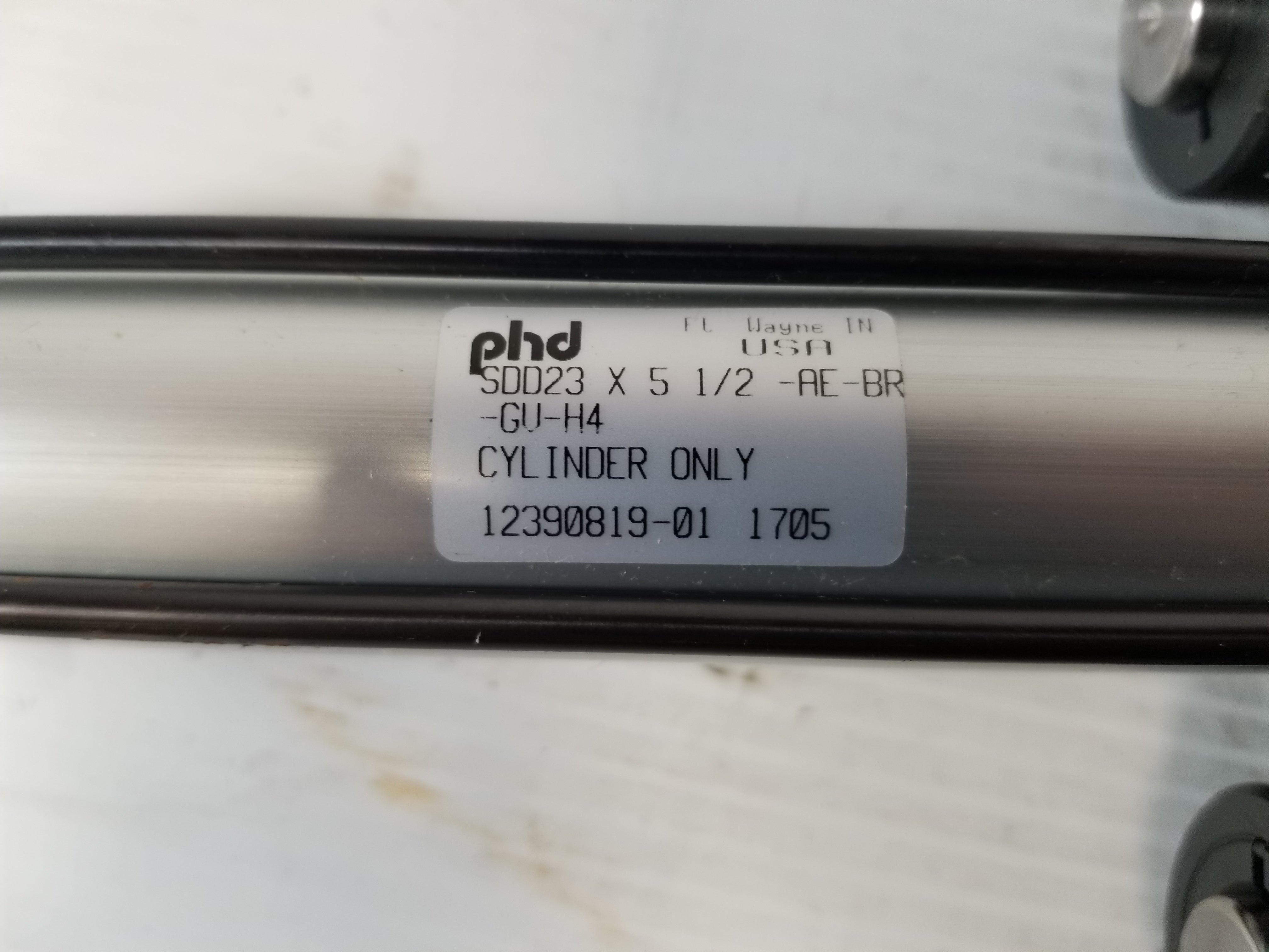 PHD SDD23 X 5 1/2 -AE-BR-GV -H4 Guided Pneumatic Slide Cylinder 12390819-01