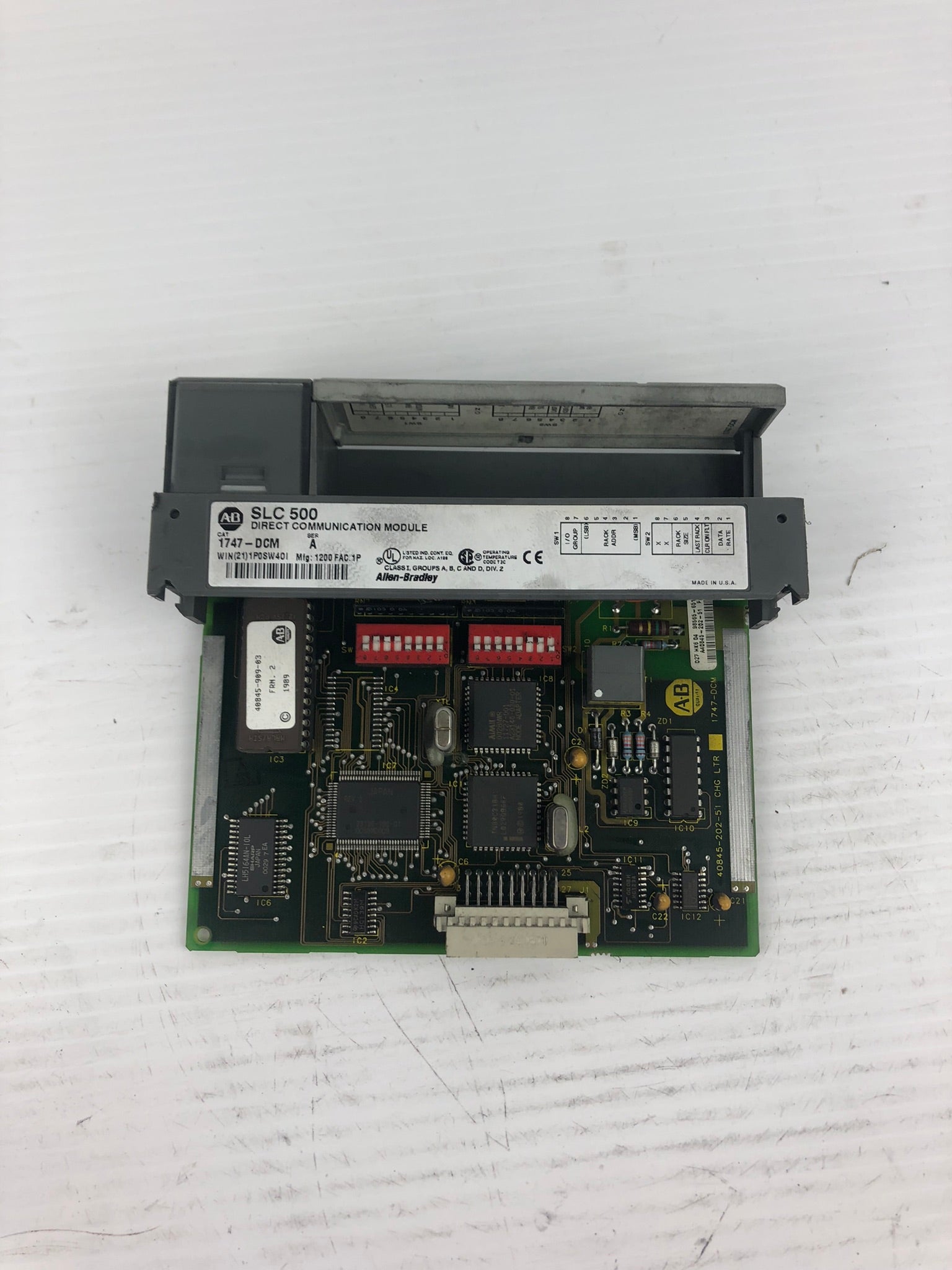 Allen-Bradley 1747-DCM Direct Communication Module Series A SLC 500 - With Door