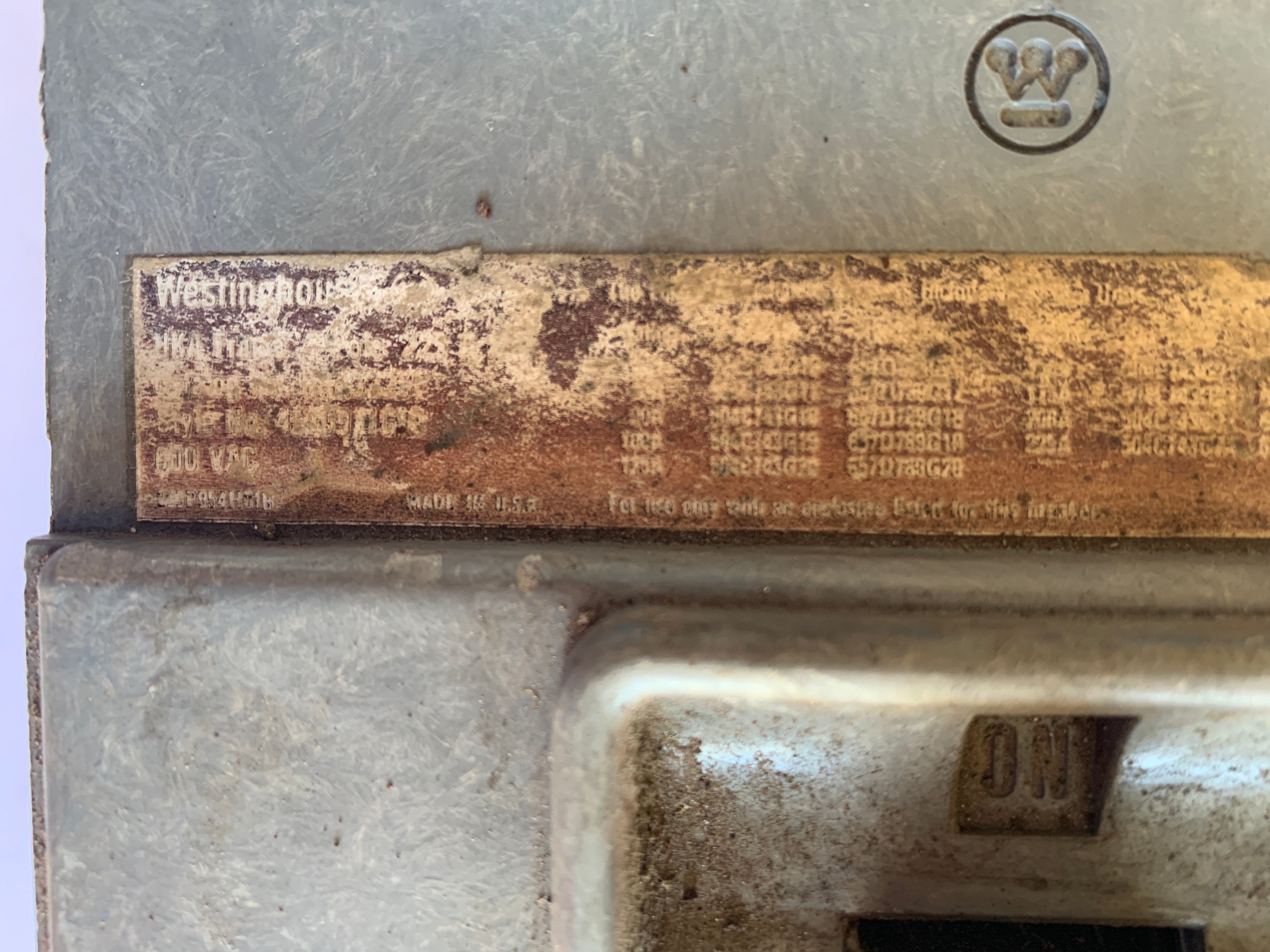 Westinghouse Circuit Breaker 100 Amp