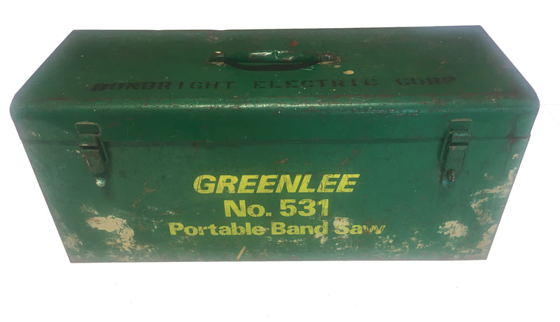 Vintage Greenlee Metal Toolbox 24.5" x 9.75" x 10.75"