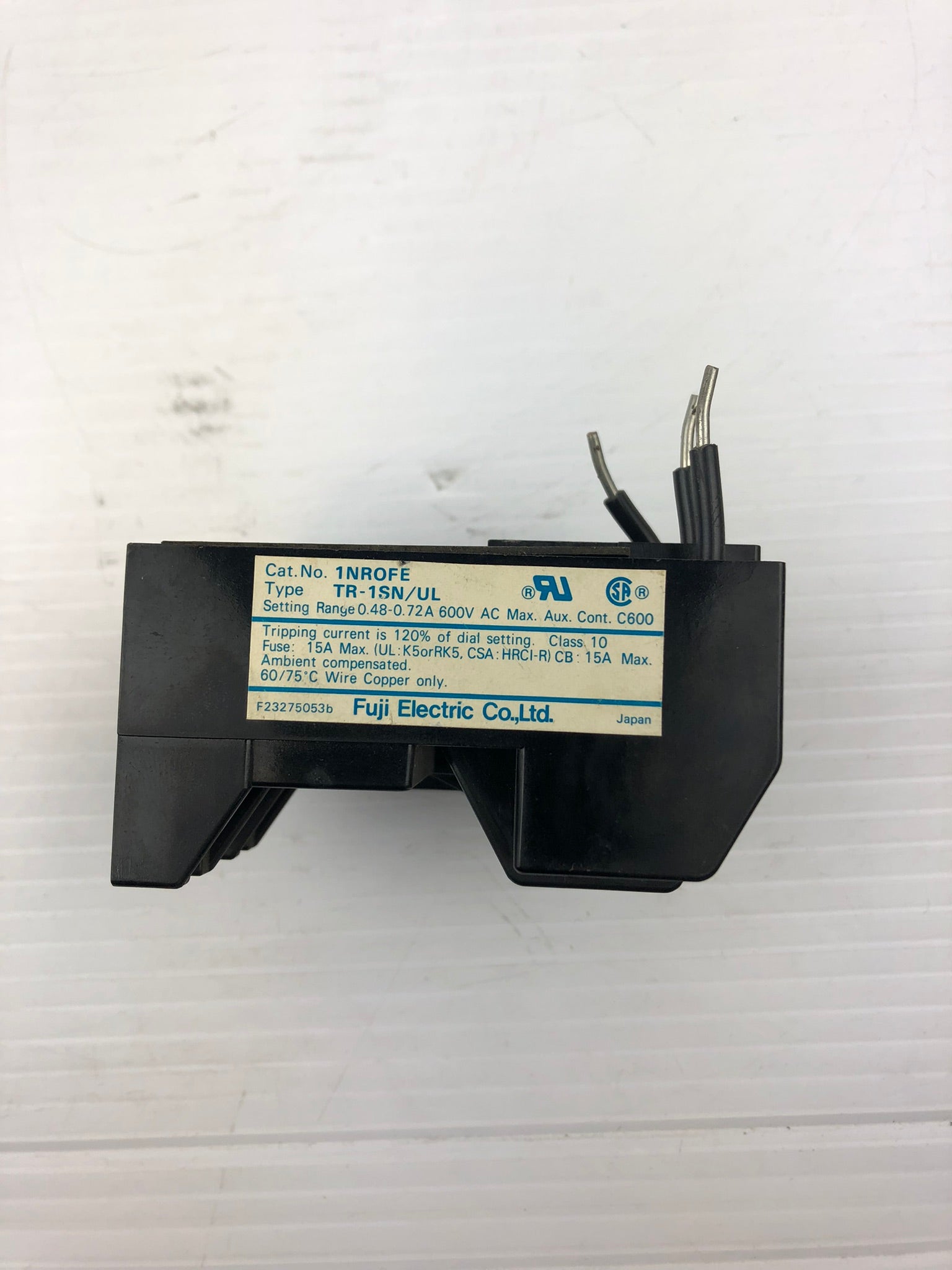 Fuji Electric 1NROFE Thermal Overload Relay TR-1SN/UL