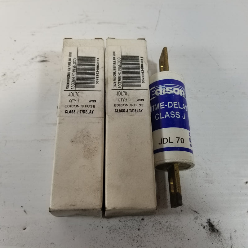 Edison JDL70 Class J Time Delay Fuse (Lot of 2)