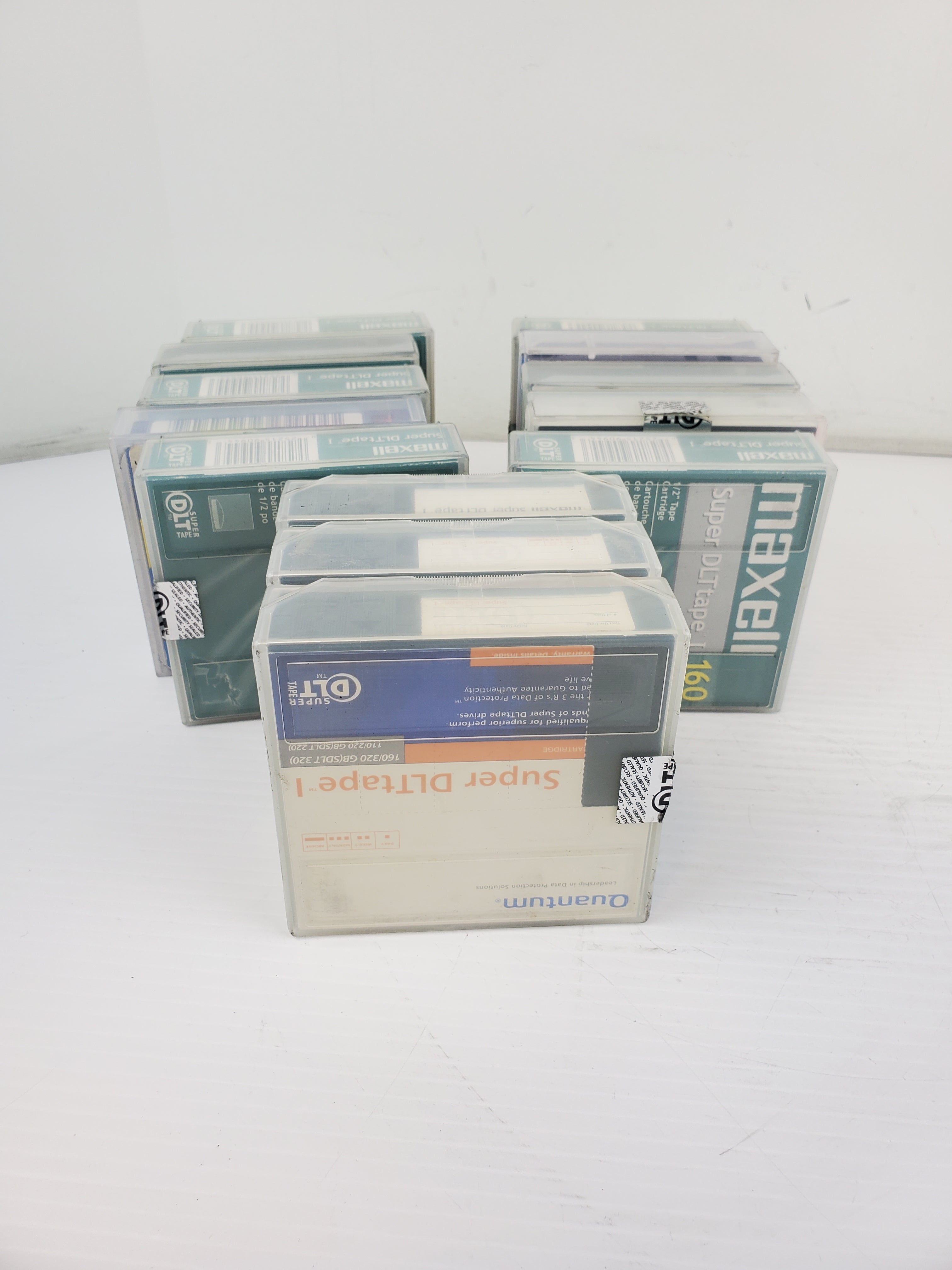 Mixed Lot of 13 Super DLTtape 1/2" Tape Cartridge