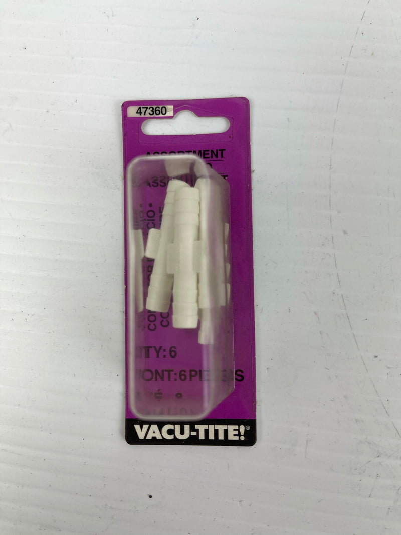 Vacu-Tite Vacuum Connector Assortment 47360 Box of 6