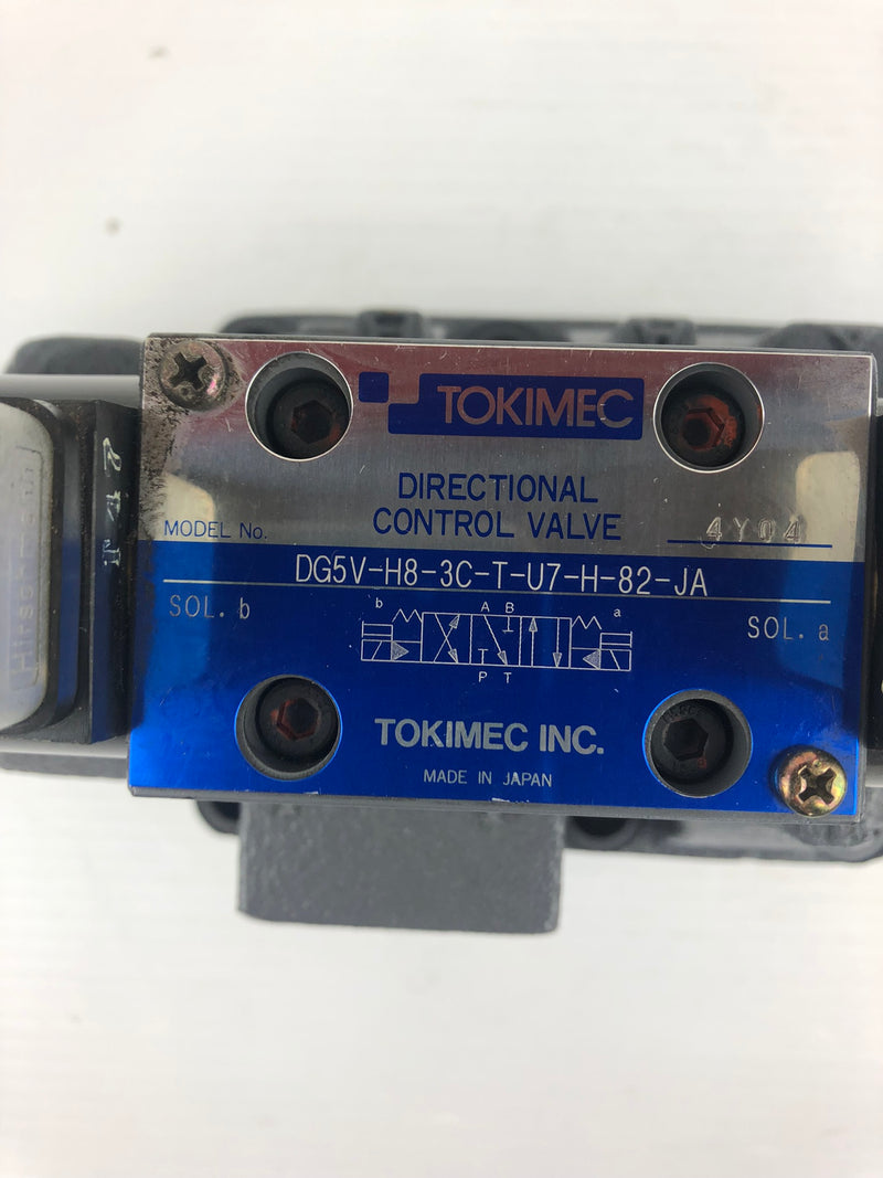 Tokimec DG5V-H8-3C-T-U7-82-JA Directional Control Solenoid Valve