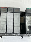 Allen Bradley 10 Slot Rack with Modules SLC 500 PLC 1746-P2 Ser. C 1746-A10