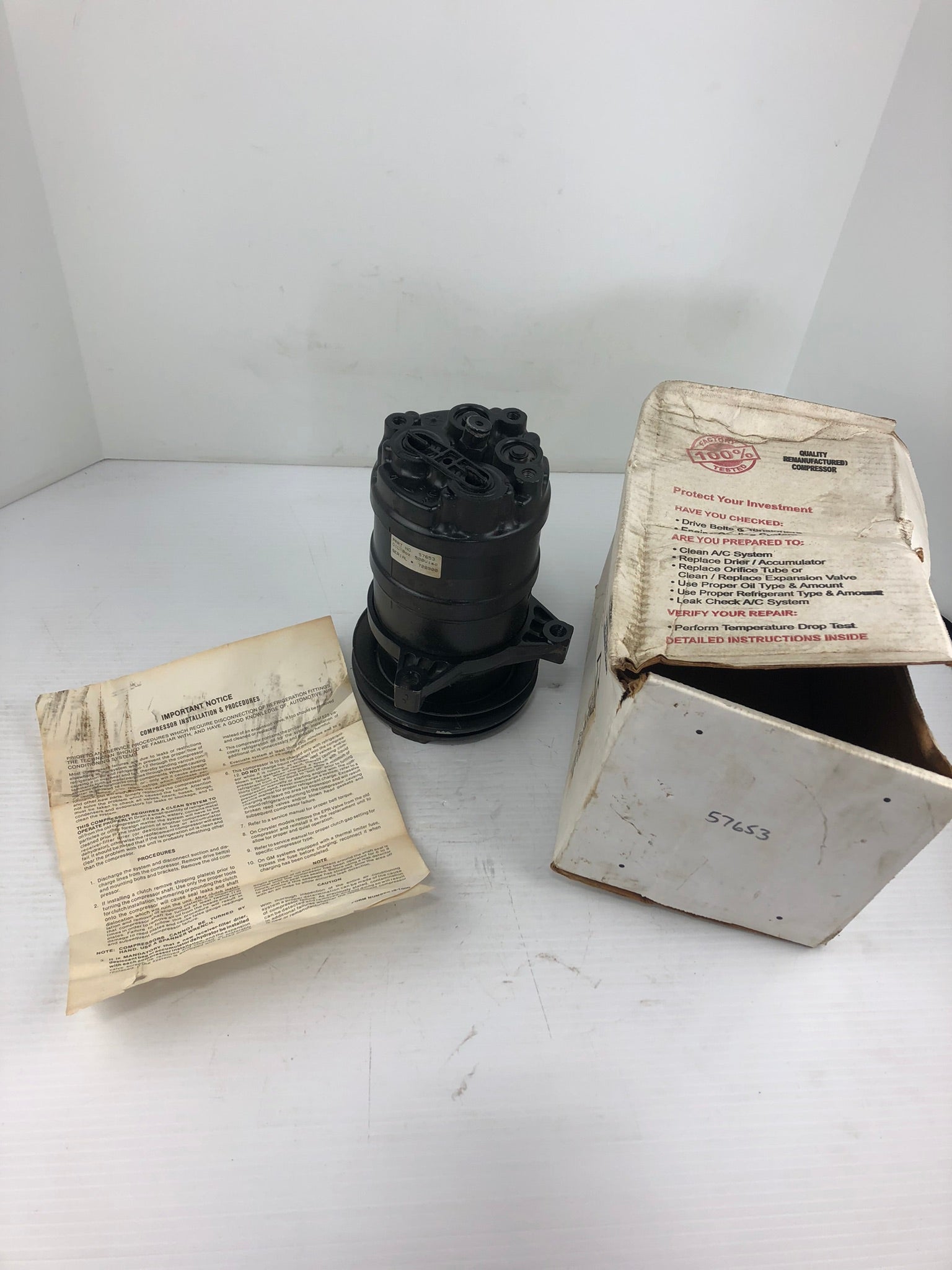 57653 Compressor Remanufactured