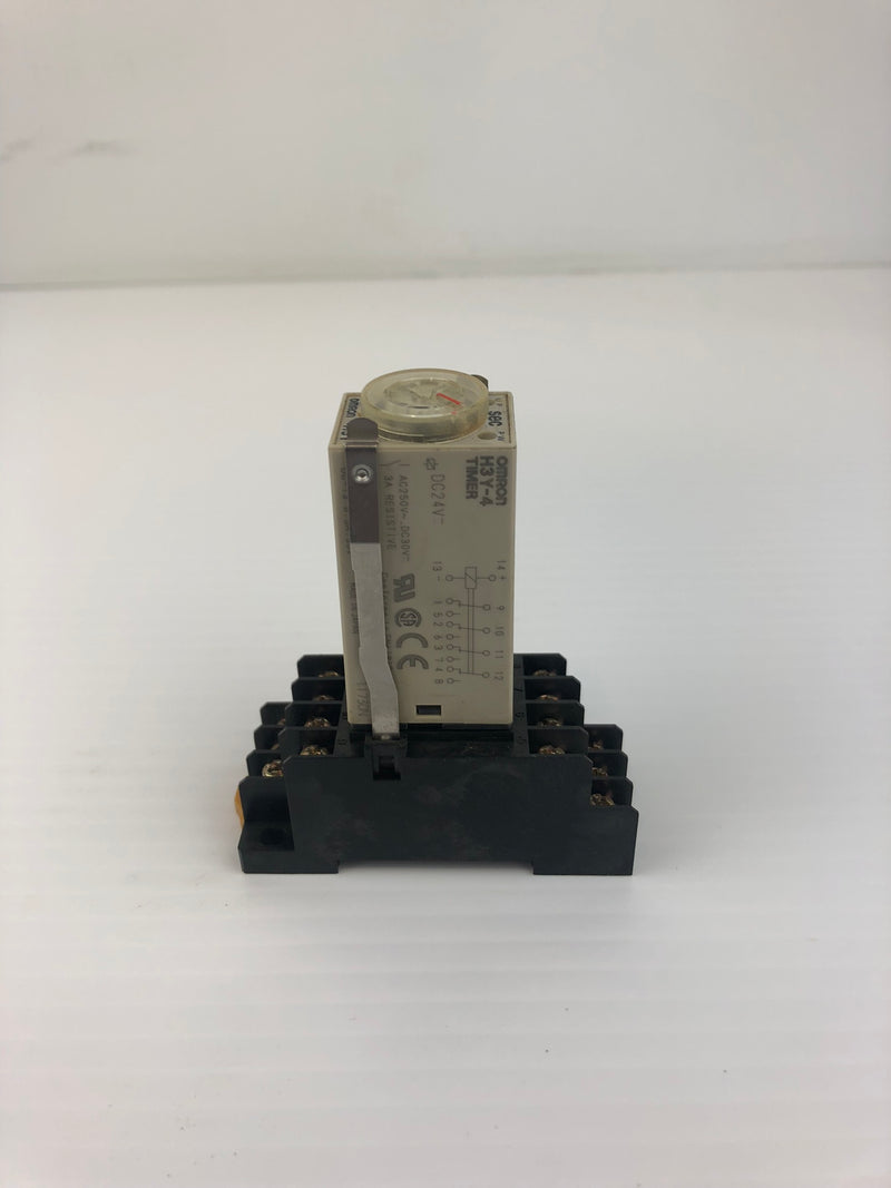 Omron H3Y-4 Timer DC24V With Base 1413YA