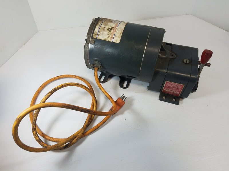 GE 5KH39QN9397C 1/3 HP Single Phase Electric Motor with Zero-Max E2 Gearbox