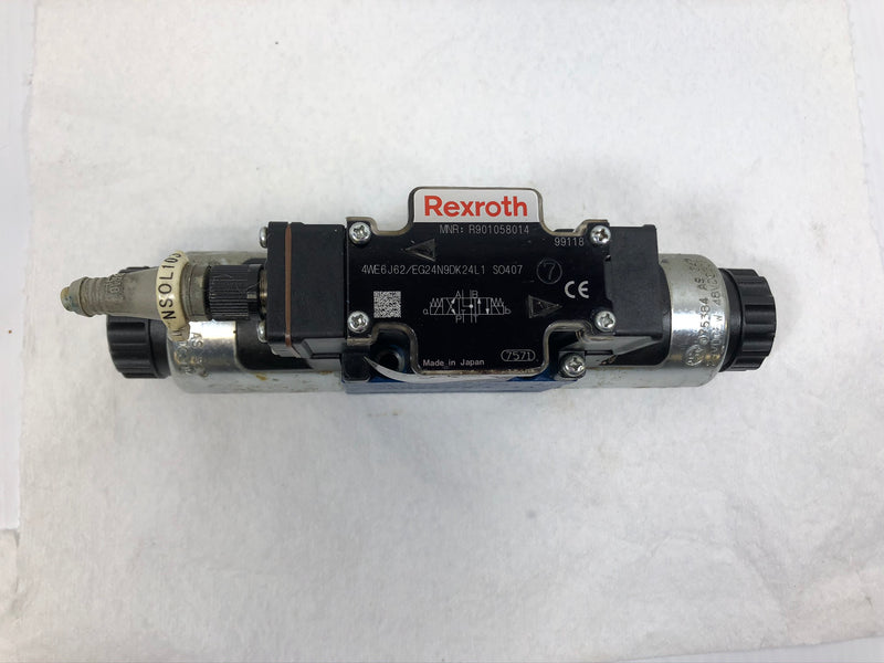 Rexroth 4WE6J62-EG24N9DK24L1 SO407 Hydraulic Solenoid Valve