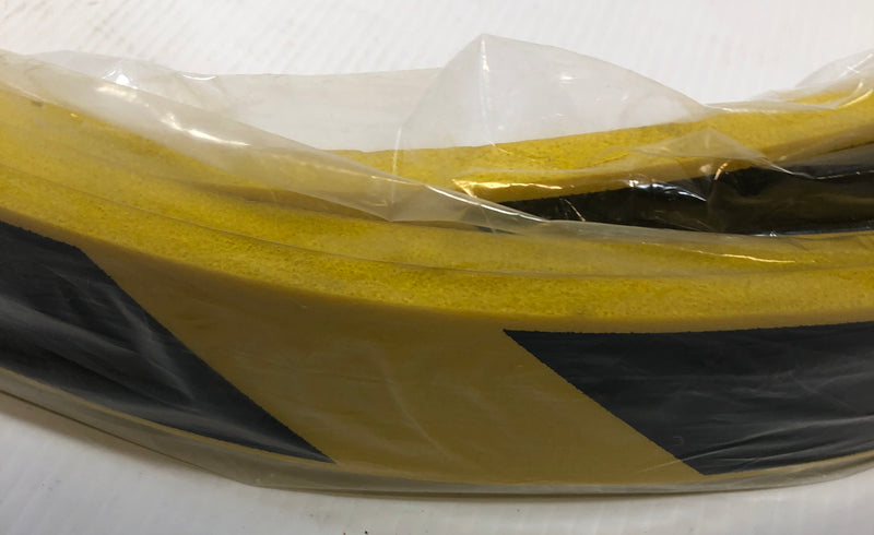 Yellow and Black Caution Safety Adhesive Foam Strip (Lot of 3) 2" x 3'