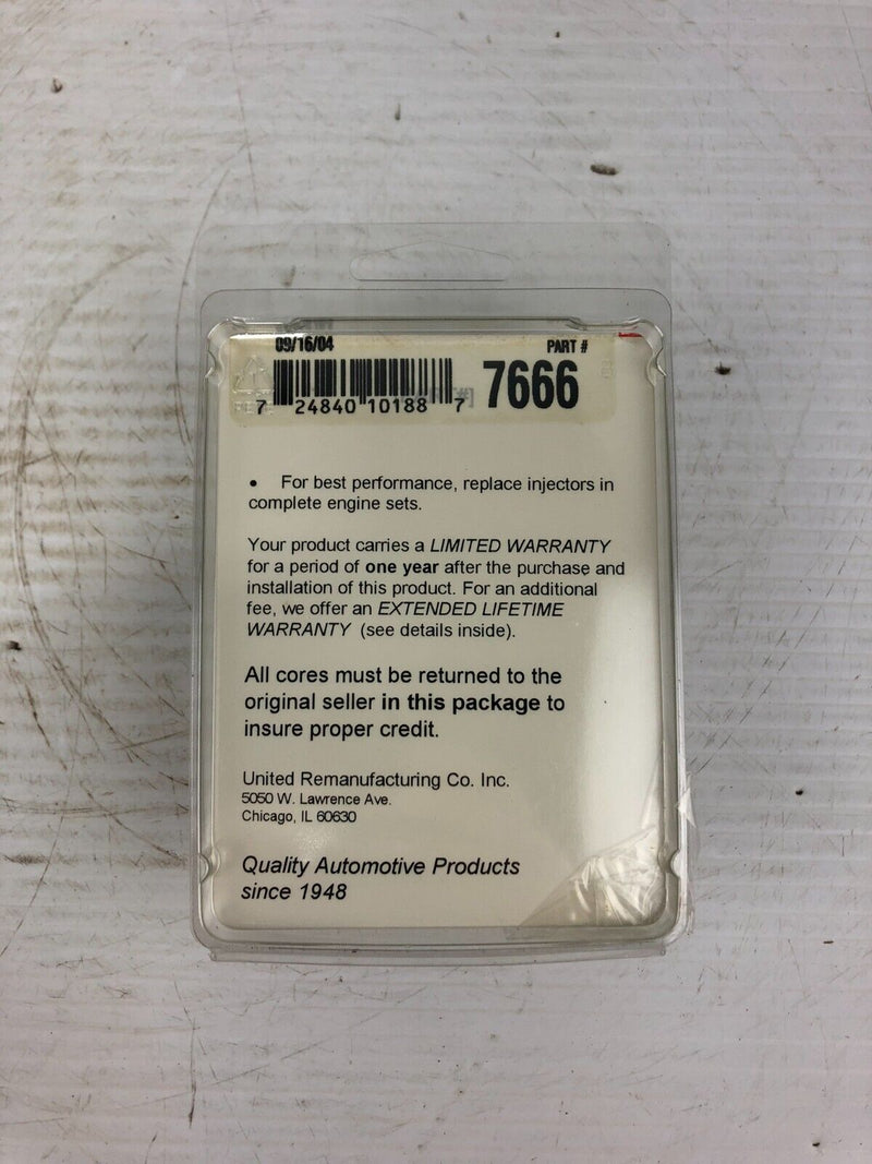 United Remanufacturing Co. Uremco 7666 Remanufactured Fuel Injector