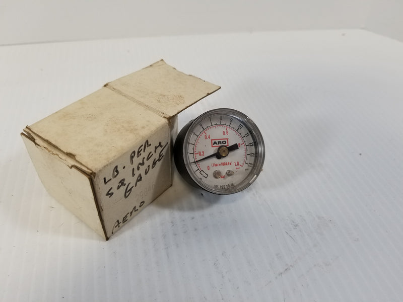 Ingersoll Rand ARO 29846 14PSI Pressure Gauge