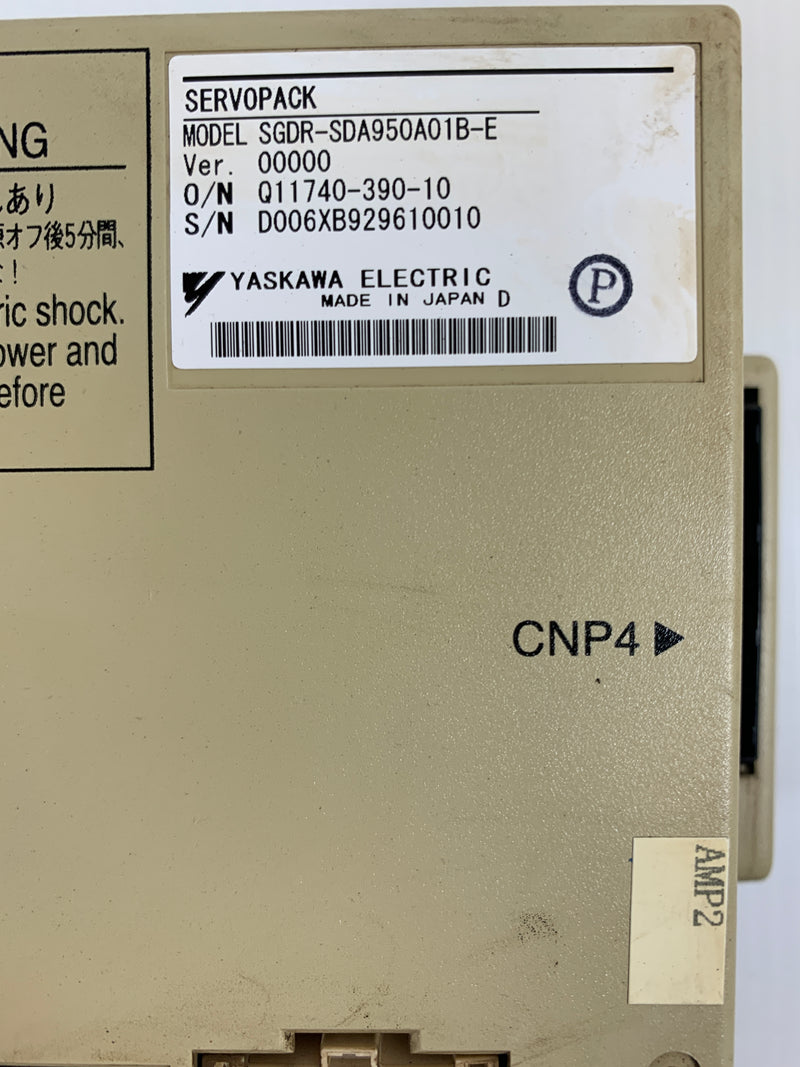 Yaskawa SGDR-SDA950A01B-E ServoPack Drive D006XB929610010