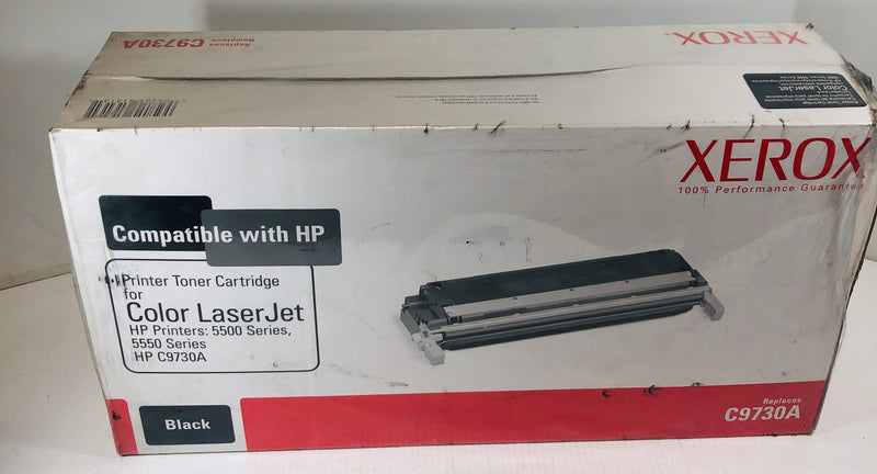 Xerox Color Laser Jet Printer Toner Cartridge Black C9730A for HP 5500 Series
