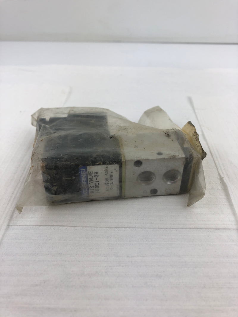 Koganei 100E1-39 Air Solenoid Valve AC120V 60Hz