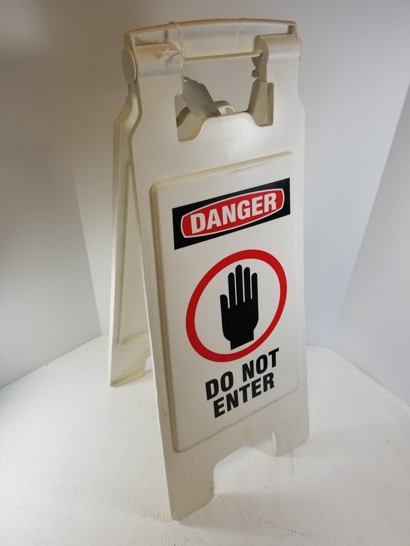 Safety Sign 28957 Danger Do Not Enter A-Frame Standing Floor Sign