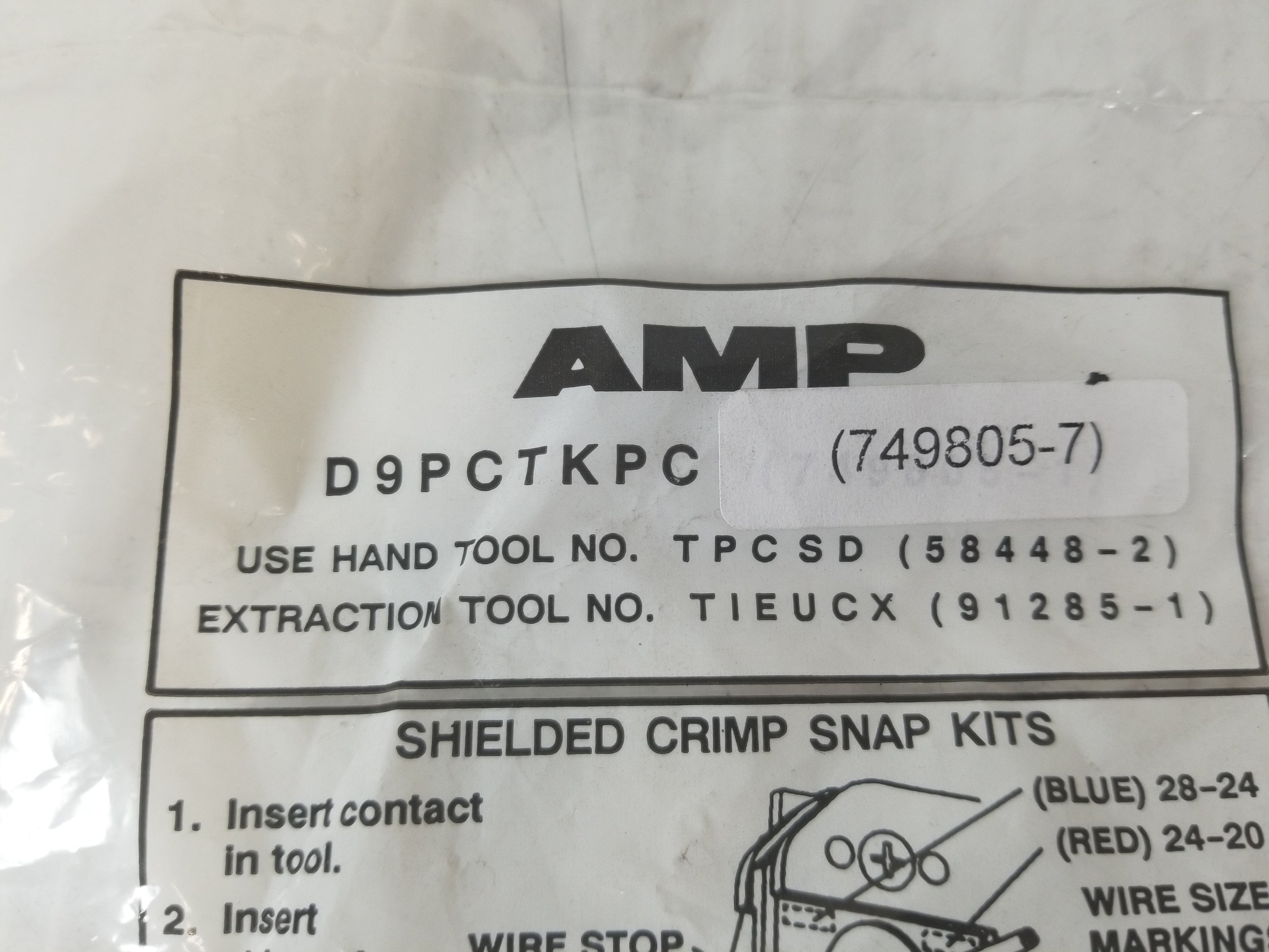 Amp D9PCTKPC Shielded Crimp Snap Kit
