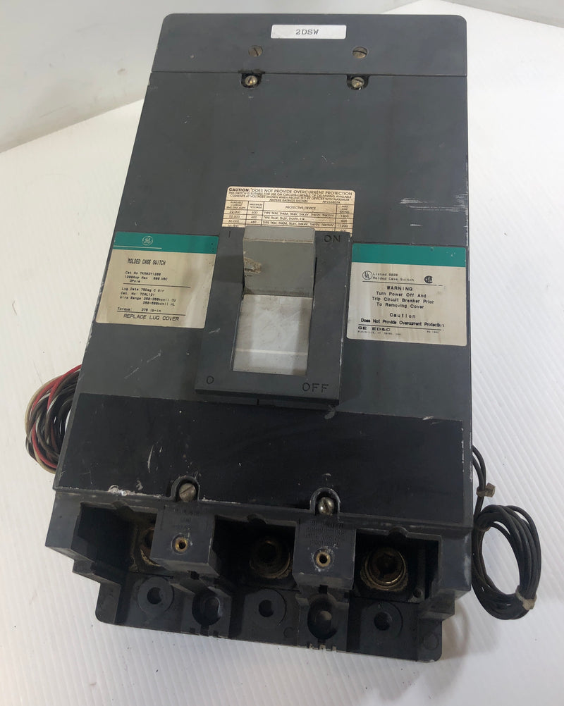 GE Molded Case Switch Auxiliary Switch Circuit Breaker TKMA3Y1200 TCAL121