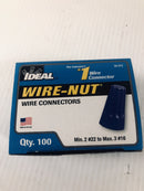 Ideal Wire Nut Wire Connectors 30-072 Box of 100