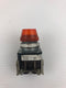 Allen-Bradley 800T-Q24A Ser T Orange Pilot Light/ Indicator Light 24VAC/DC