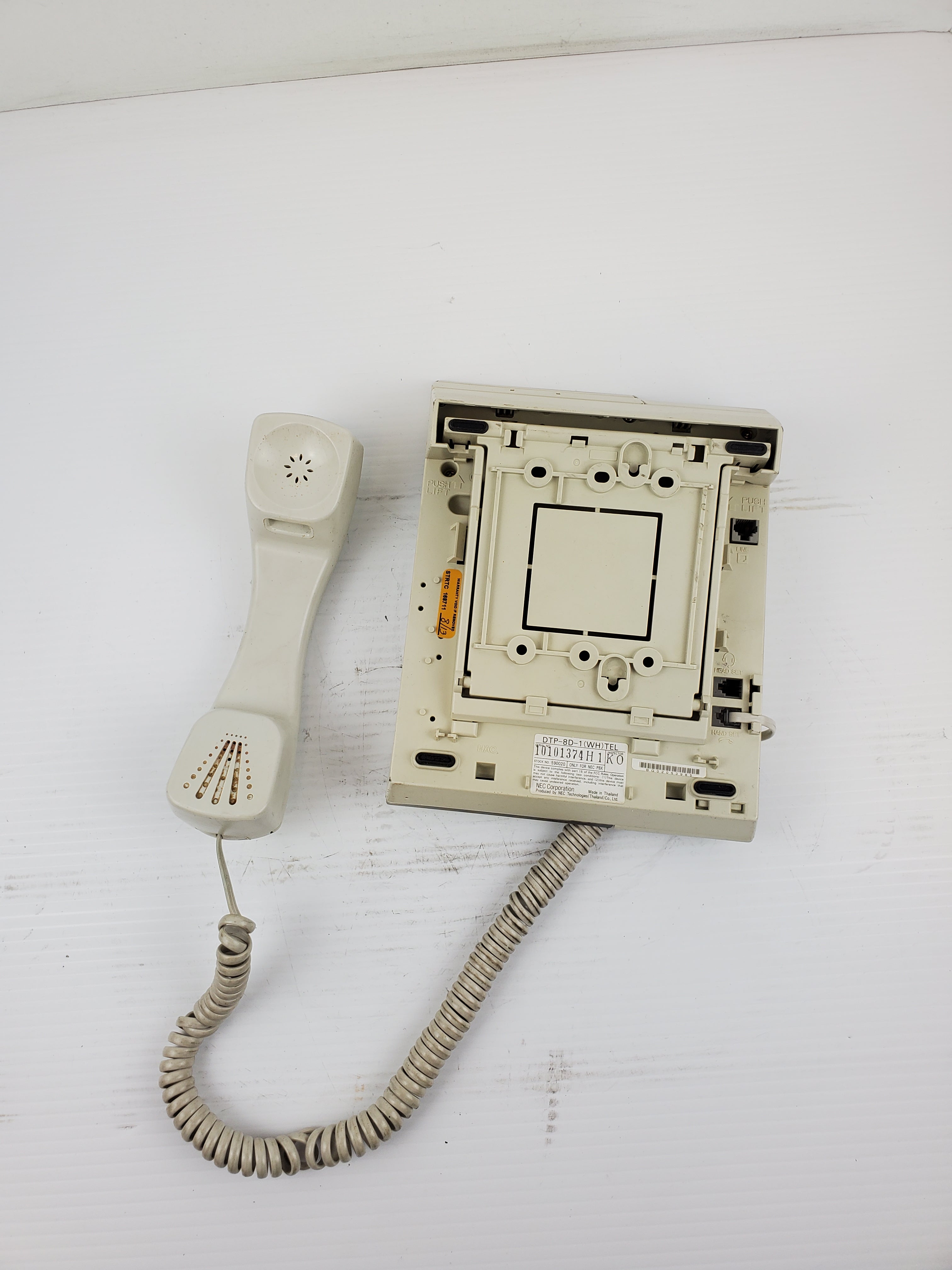 NEC DTP-8D-1 (WH) TEL White Non Display Phone 590020