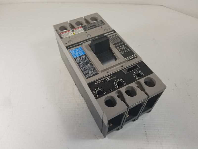 Siemens FD63F250 Sentron 250A 600V Circuit Breaker