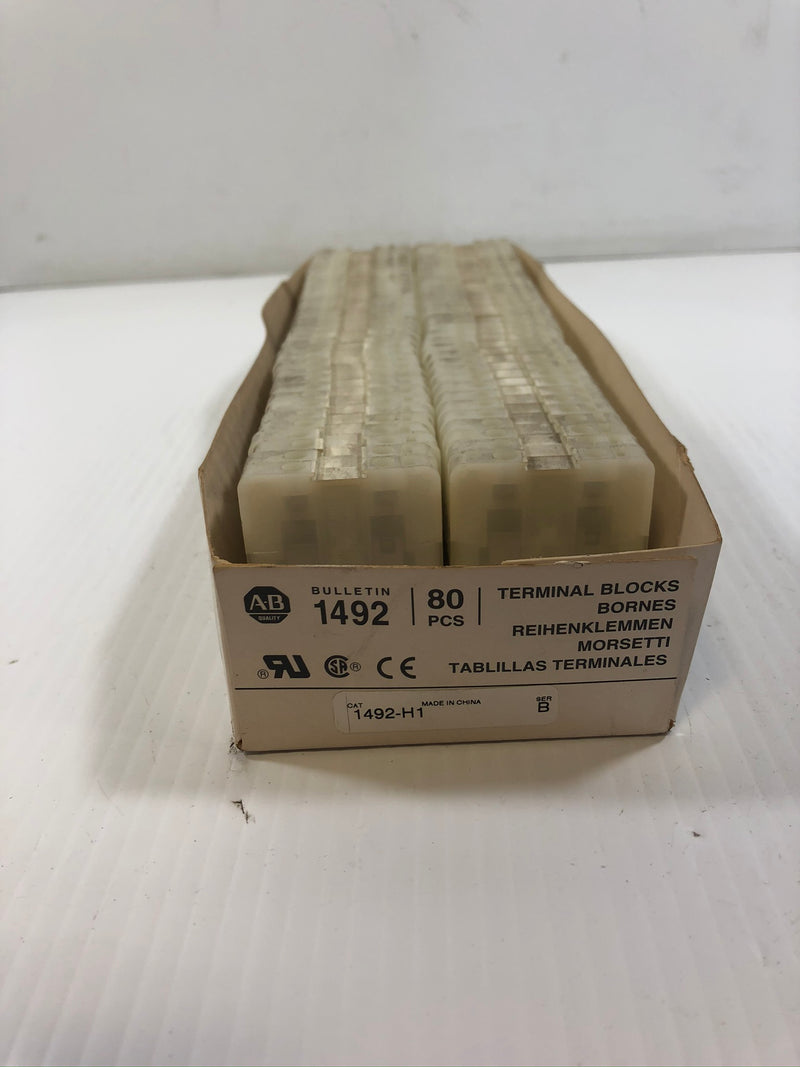 Allen-Bradley 1492-H1 Series B Terminal Block - Box of 70