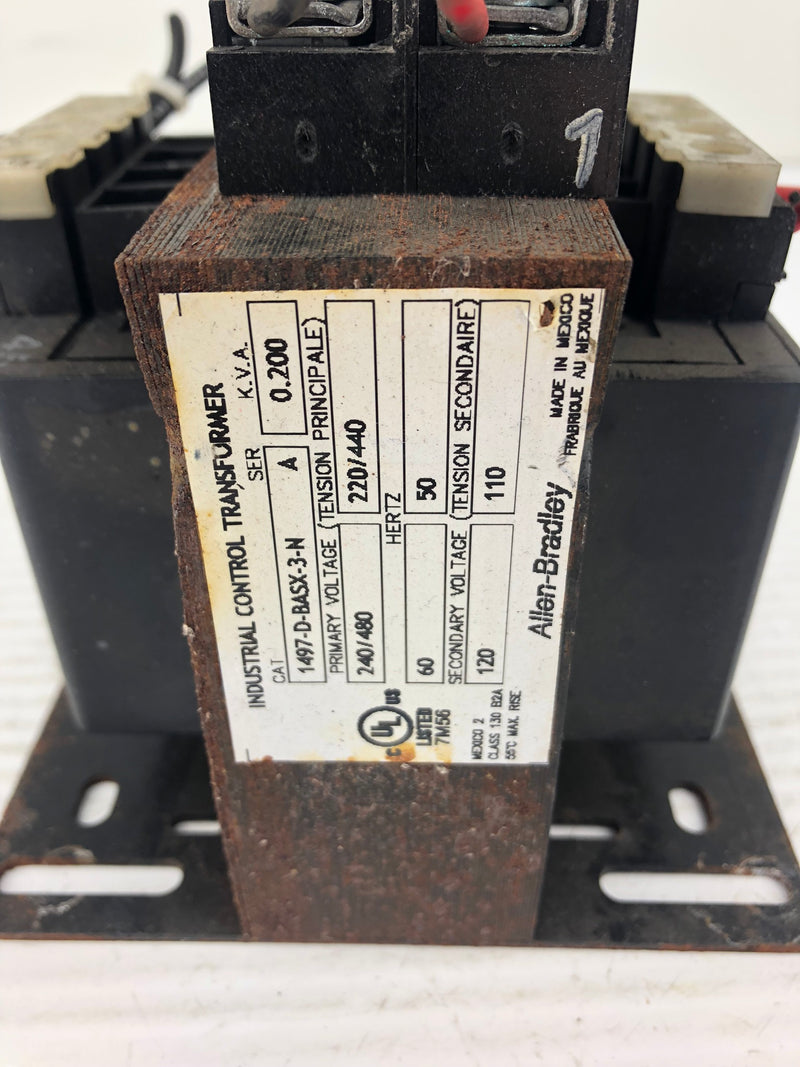 Allen Bradley 1497-D-BASX-3-N Industrial Control Transformer Series A