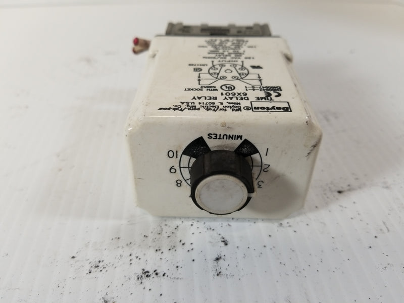 Dayton 6X601 Time Delay Relay 1-10 Minutes