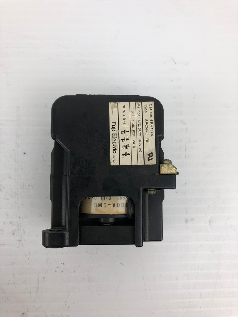 Fuji Electronic 1RH431 Auxiliary Relay SRC50-3 300VAC