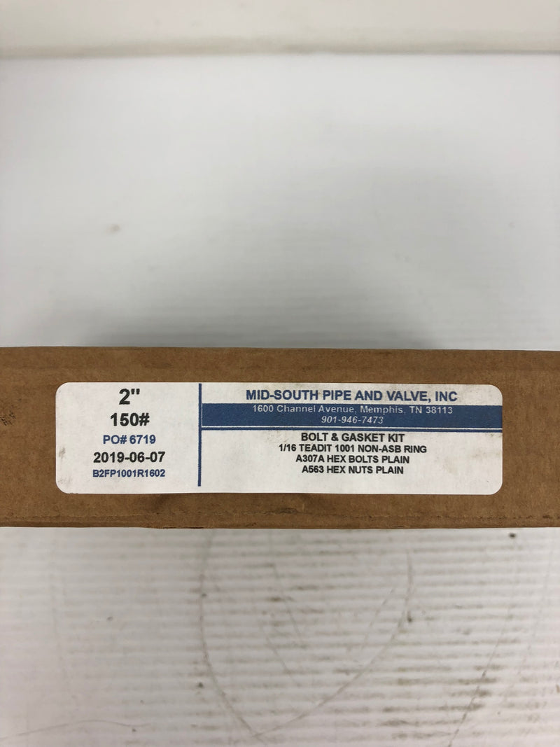 Mid-South Pipe and Valve B2FP1001R1602 Flange Kit 2" 150#