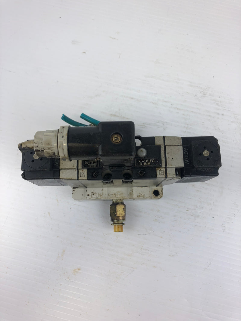 SMC VS7-6-FG-D-1NM Solenoid Valve AC100V