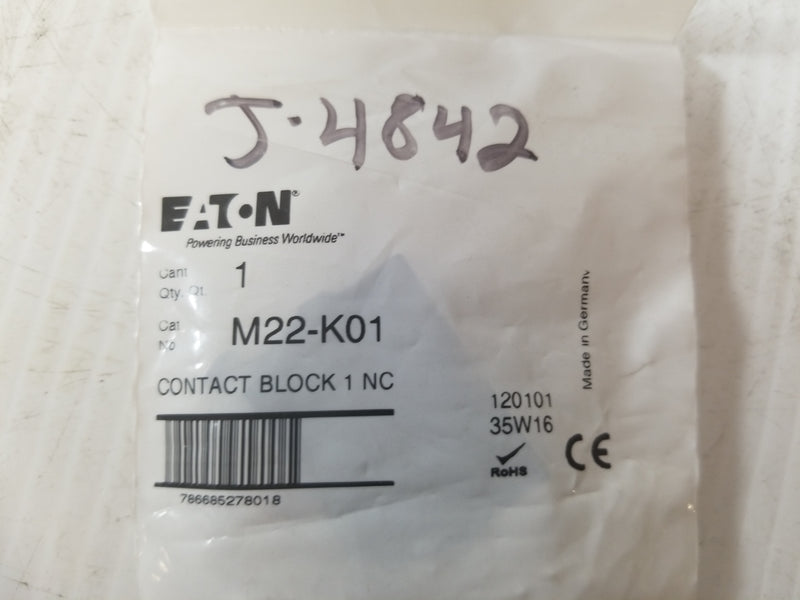 Eaton M22-K01 1NC Contact Block