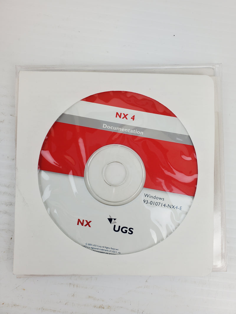 Siemens UGS NX4 Software Only - No Manual 55768439