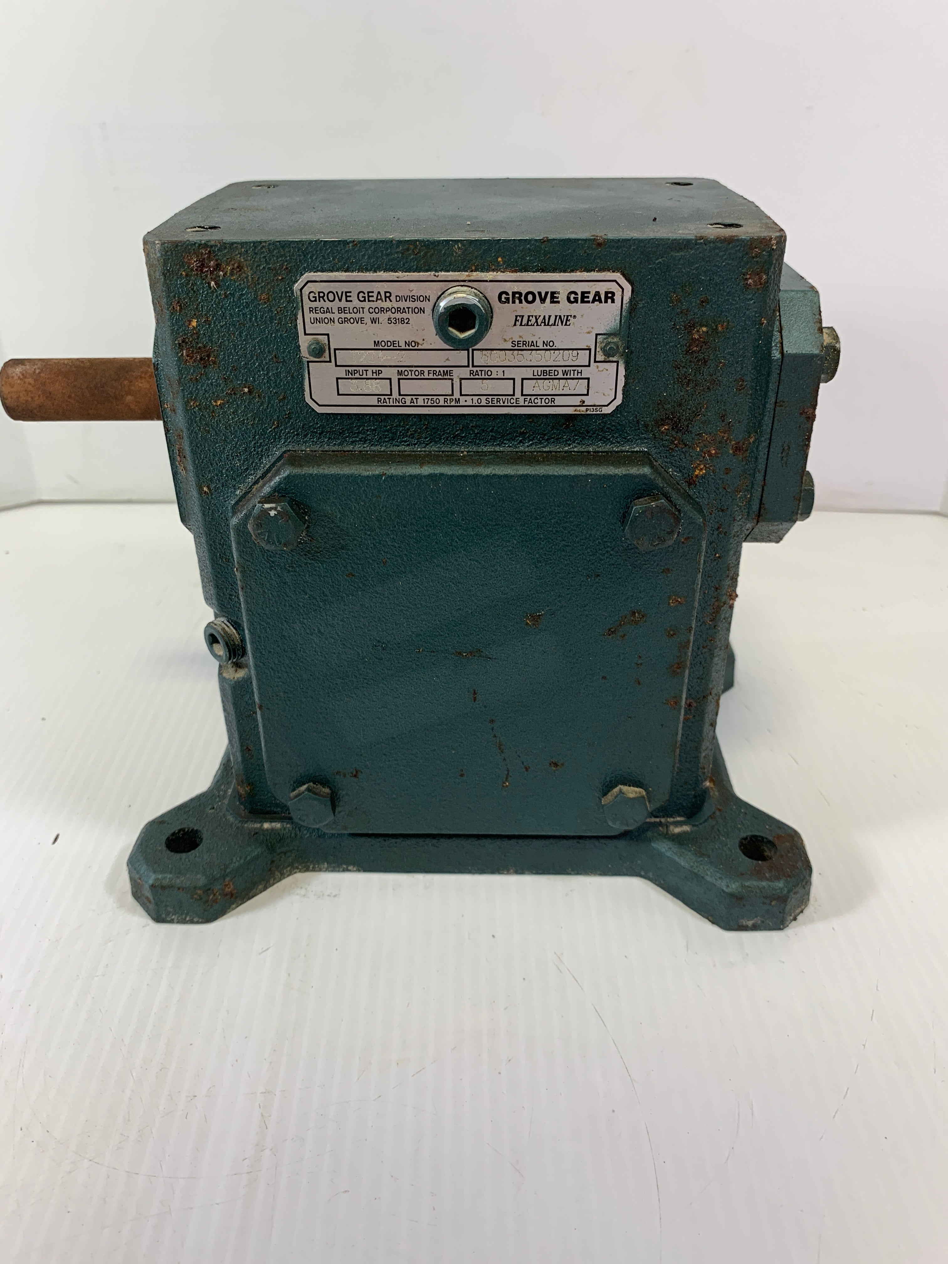 Grove Gear T224-2 Ratio 5:1 HP 3.88 1750 RPM