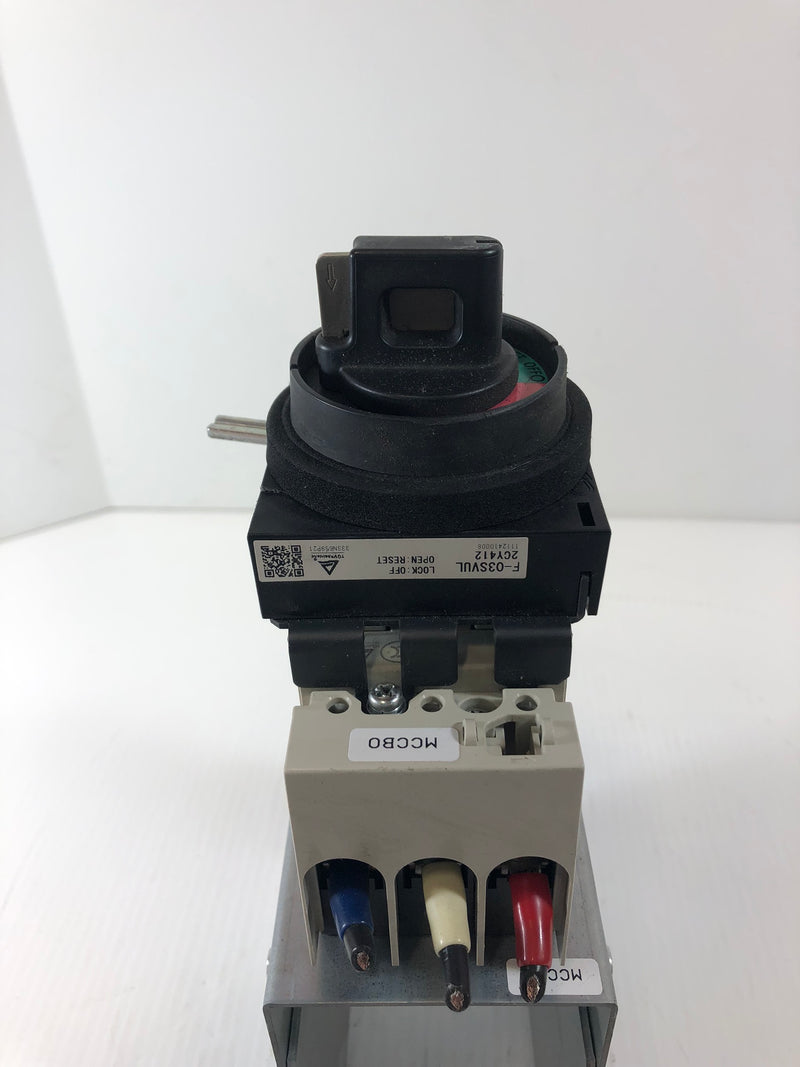 Mitsubishi NF50-SVFU No-Fuse Breaker 40A 3P with F-03SVUL External Handle