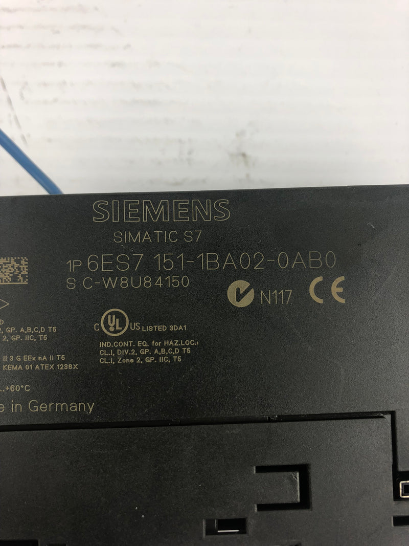 Siemens 151-1BA02-0AB0 Interface Module 6ES7