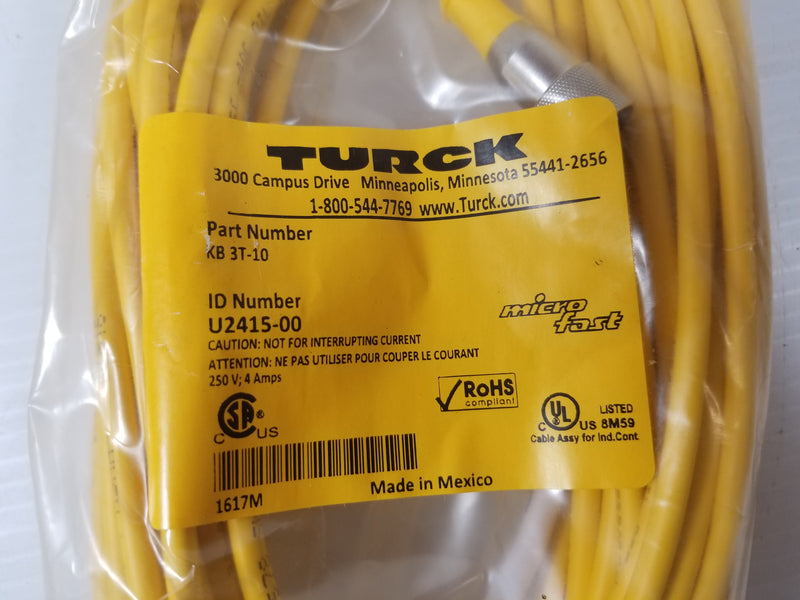 Turck KB 3T-10 Microfast Cordset